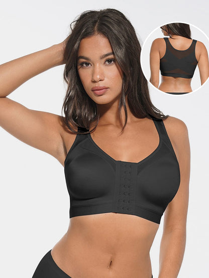 Full-Coverage Wireless Post-Surgery Support Bra