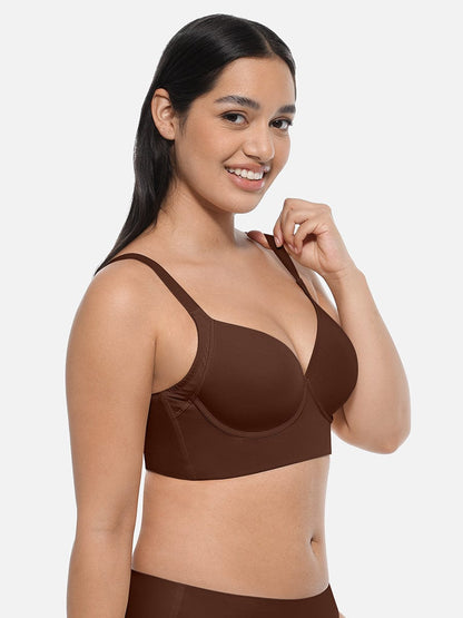 SculptFit Black Push-Up Sculpting Support Bra