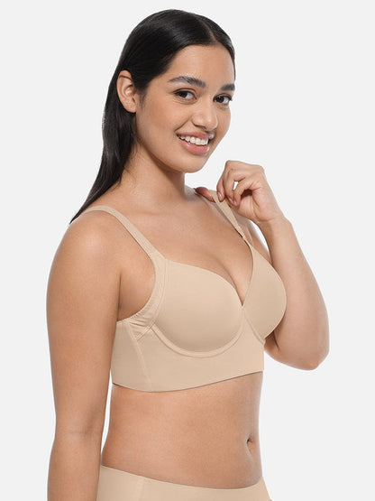 SculptFit Black Push-Up Sculpting Support Bra