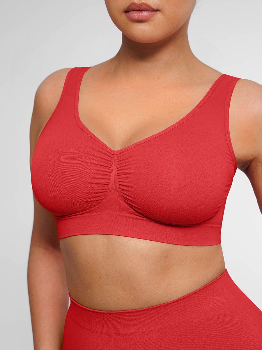 Seamless Shaping Wide-Back Support Bra