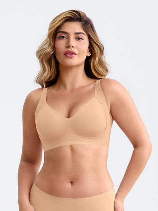 Seamless Wireless Plunge Smooth-Back T-Shirt Bra