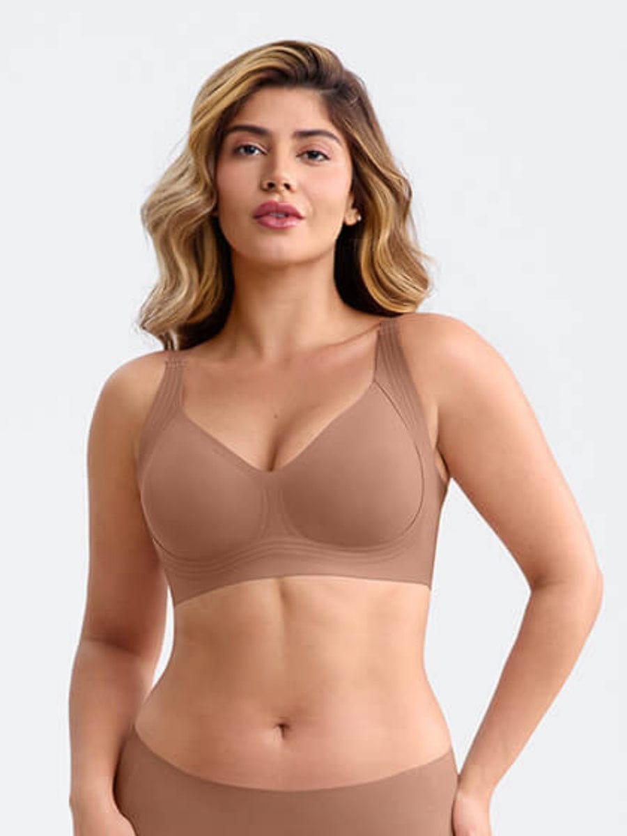 Seamless Wireless Plunge Smooth-Back T-Shirt Bra