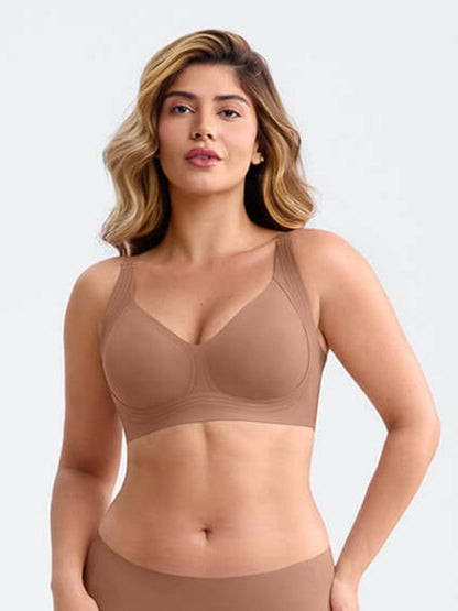 Seamless Wireless Plunge Smooth-Back T-Shirt Bra
