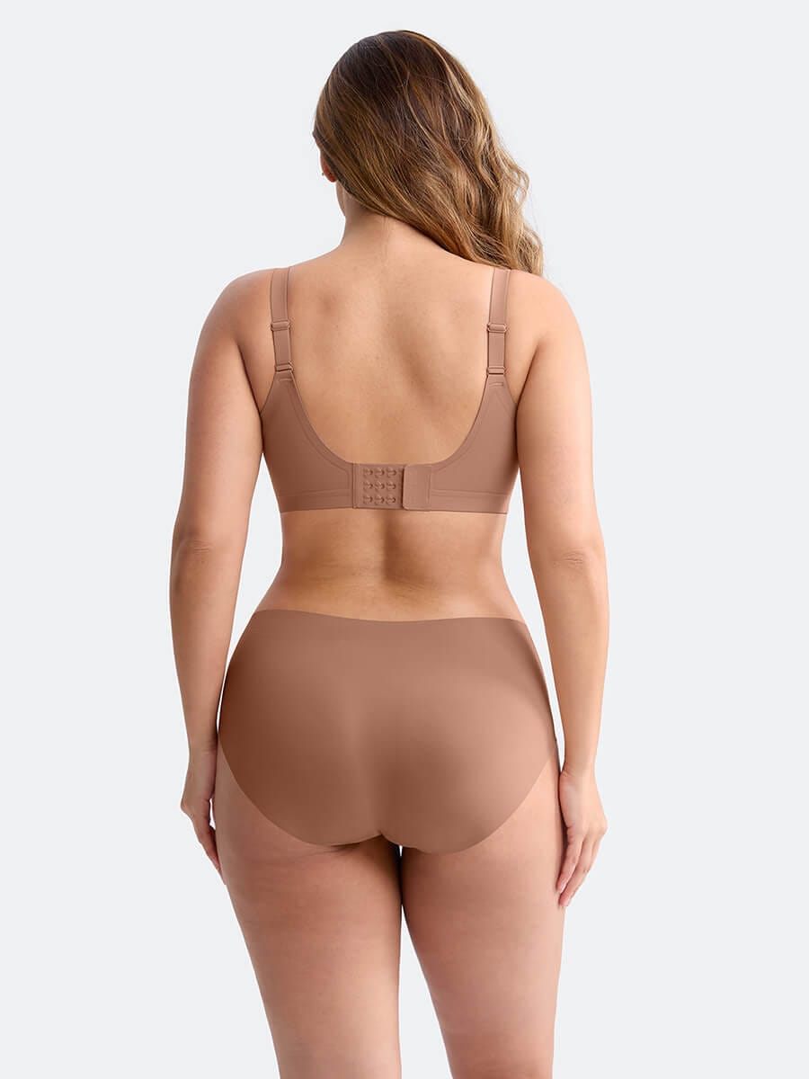 Seamless Wireless Plunge Smooth-Back T-Shirt Bra
