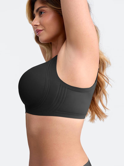 Seamless Wireless Plunge Smooth-Back T-Shirt Bra