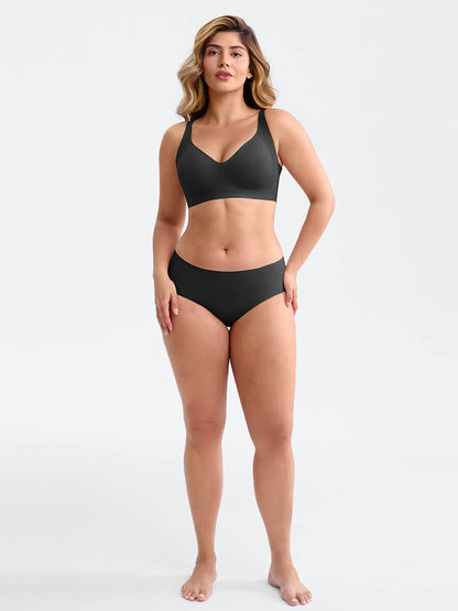 Seamless Wireless Plunge Smooth-Back T-Shirt Bra