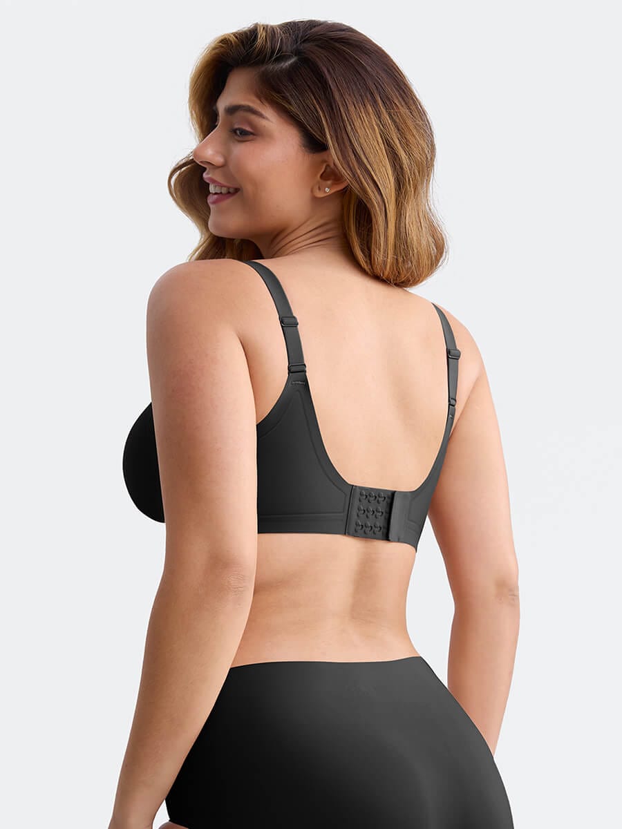 Seamless Wireless Plunge Smooth-Back T-Shirt Bra