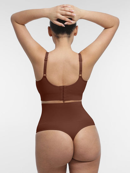 Seamless Back-Smoothing Support Bra with Removable Cups