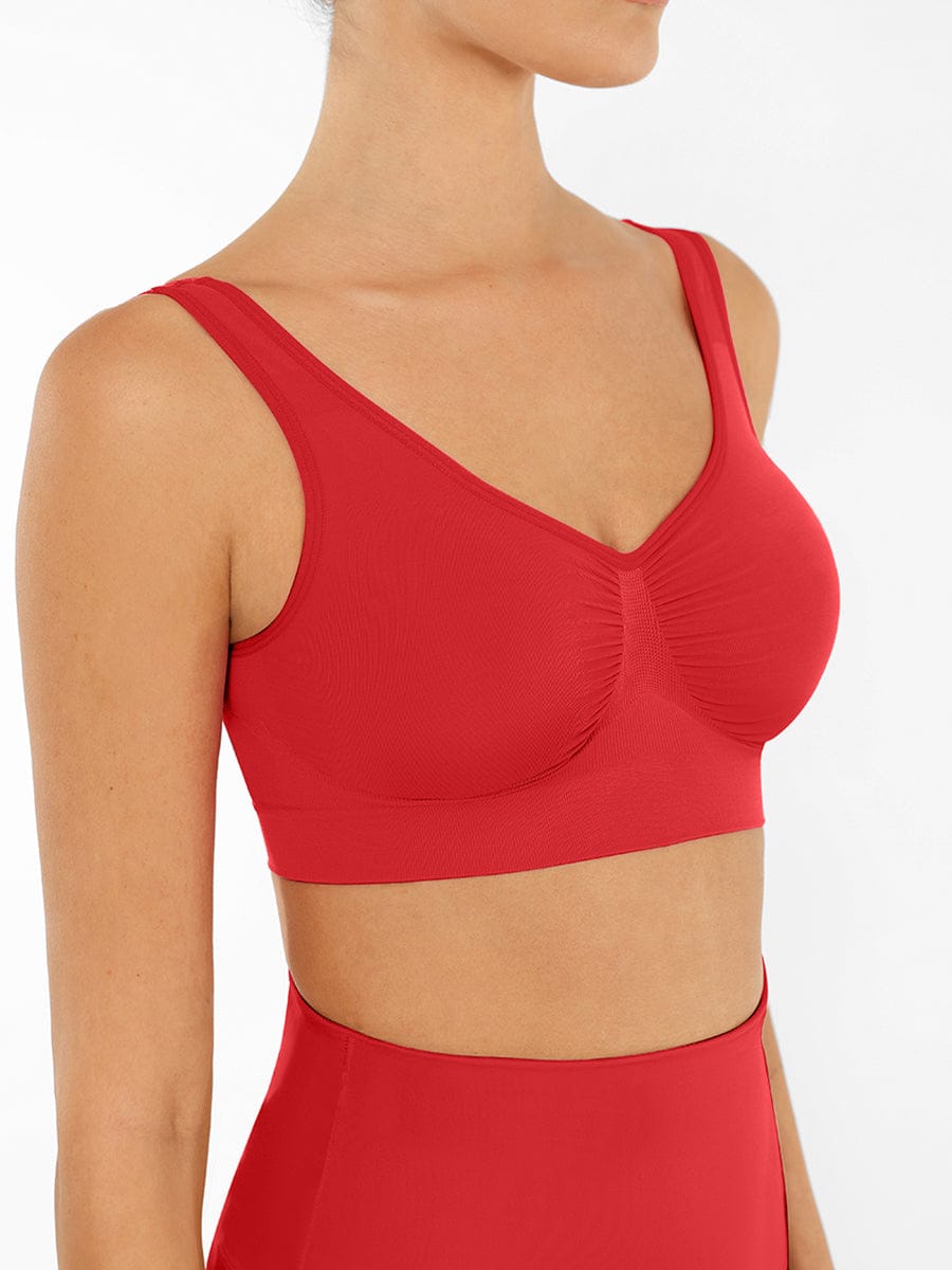 Seamless Shaping Wide-Back Support Bra
