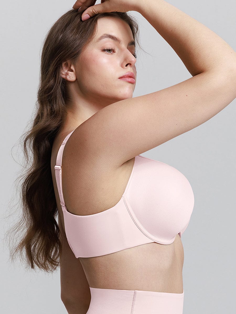 Wholesale Full Coverage Underwire Bra Memory Foam Cup Side Support Wide Strap