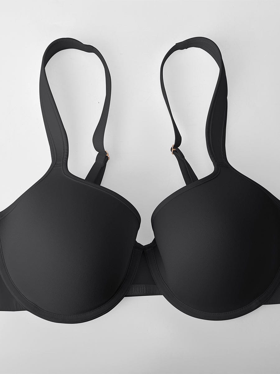 Wholesale Full Coverage Underwire Bra Memory Foam Cup Side Support Wide Strap