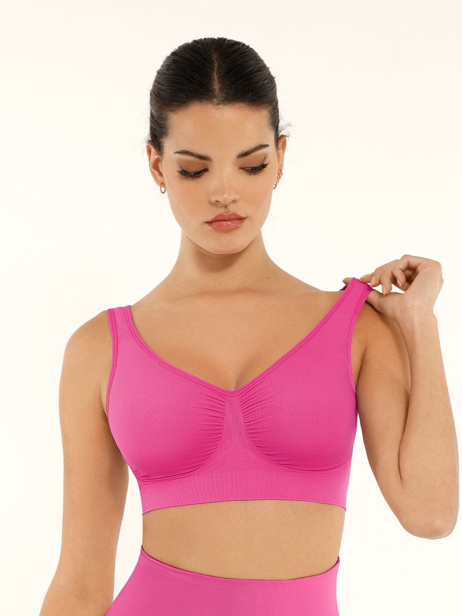 Seamless Shaping Wide-Back Support Bra
