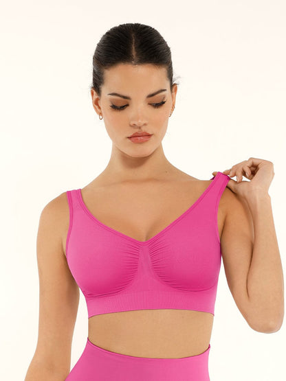 Seamless Shaping Wide-Back Support Bra