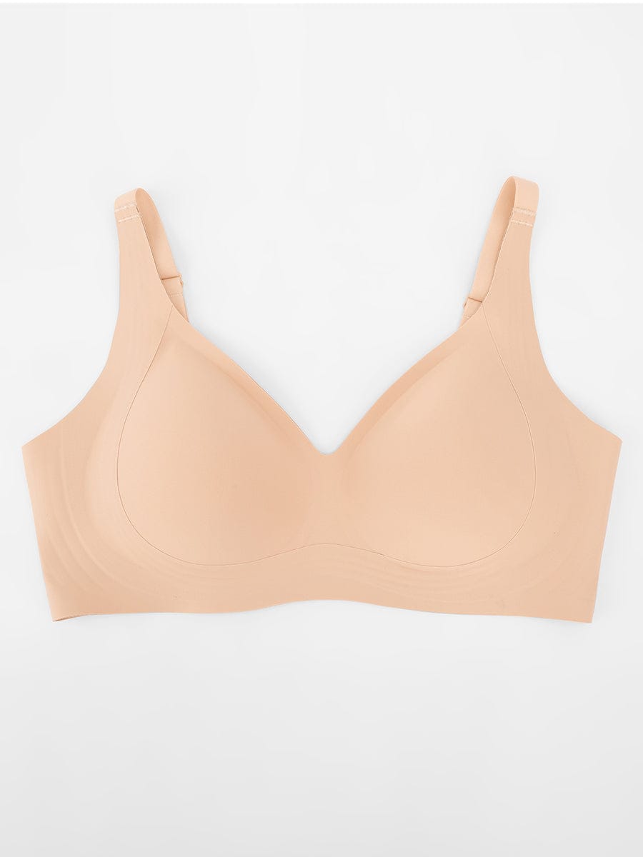 Seamless Wireless Plunge Smooth-Back T-Shirt Bra
