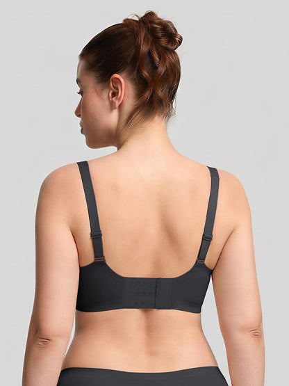 Cut-Out Wireless Seamless Jelly Support T-Shirt Bra
