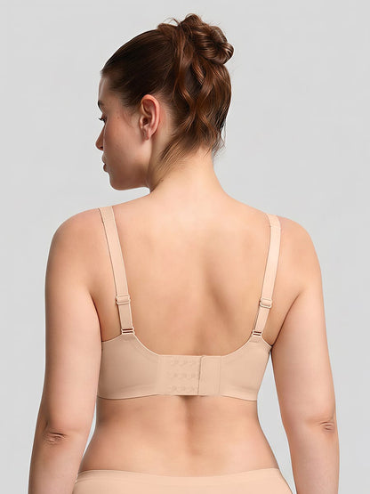 Cut-Out Wireless Seamless Jelly Support T-Shirt Bra