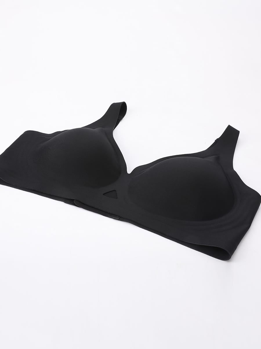 Cut-Out Wireless Seamless Jelly Support T-Shirt Bra