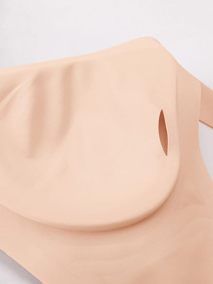 Cut-Out Wireless Seamless Jelly Support T-Shirt Bra