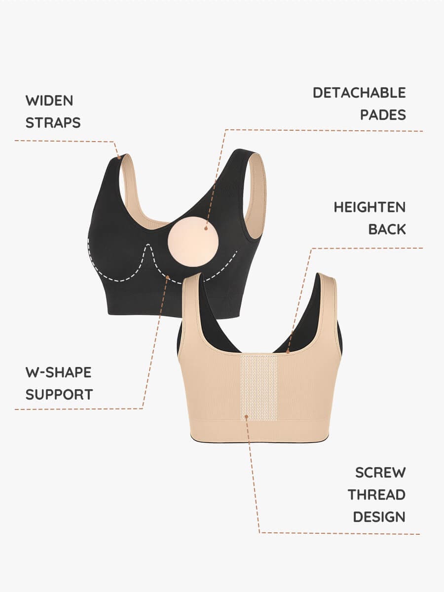 Reversible Wireless Comfort Support Shaper Bra