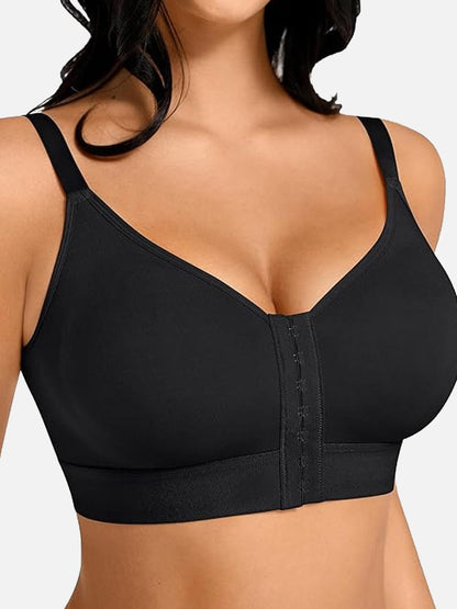 Post-Surgery Full-Coverage Front-Closure Compression Bra