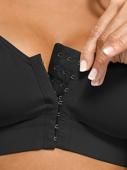 Post-Surgery Full-Coverage Front-Closure Compression Bra