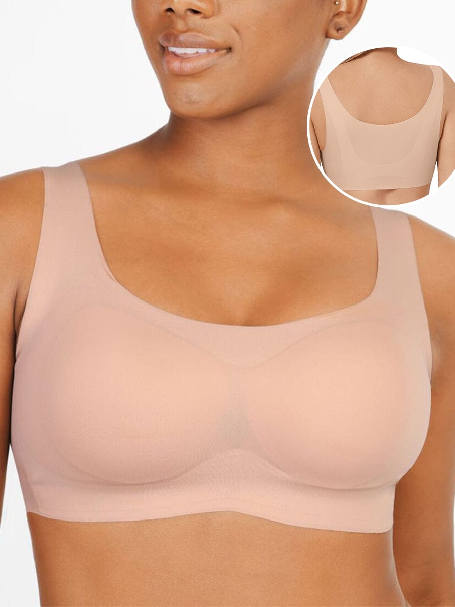 Seamless Comfort Support Bra with Drop-Glue Design
