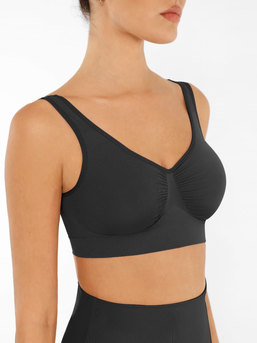 Seamless Shaping Wide-Back Support Bra
