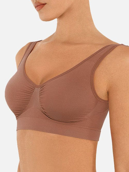 Seamless Shaping Wide-Back Support Bra