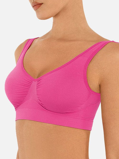 Seamless Shaping Wide-Back Support Bra