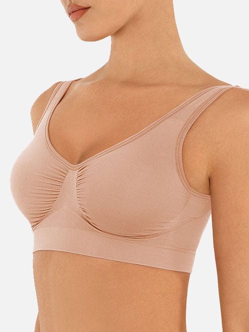 Seamless Shaping Wide-Back Support Bra