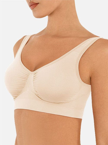 Seamless Shaping Wide-Back Support Bra