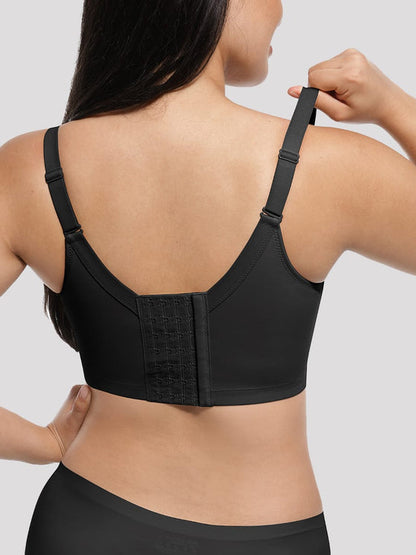 SculptFit Black Push-Up Sculpting Support Bra
