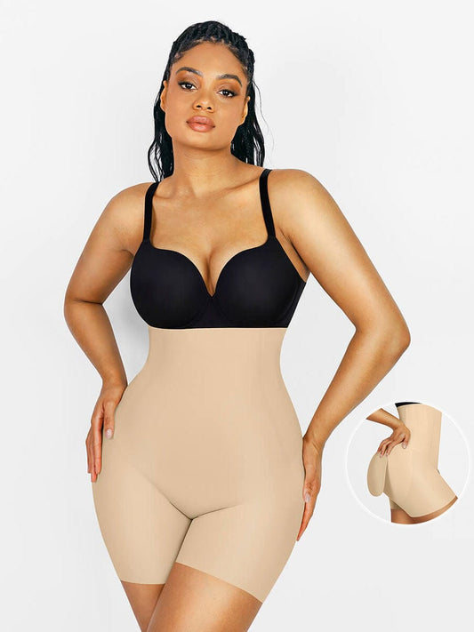 High-Waisted Air-Slim Butt-Lifting Shapewear with Removable Pads