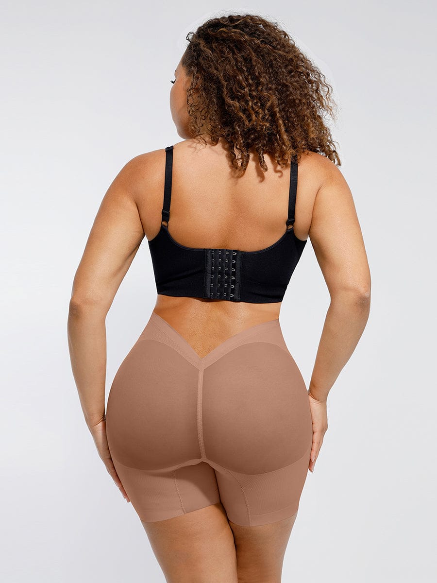 Low-Waist Mesh Tummy Control Butt-Lifting Shapewear