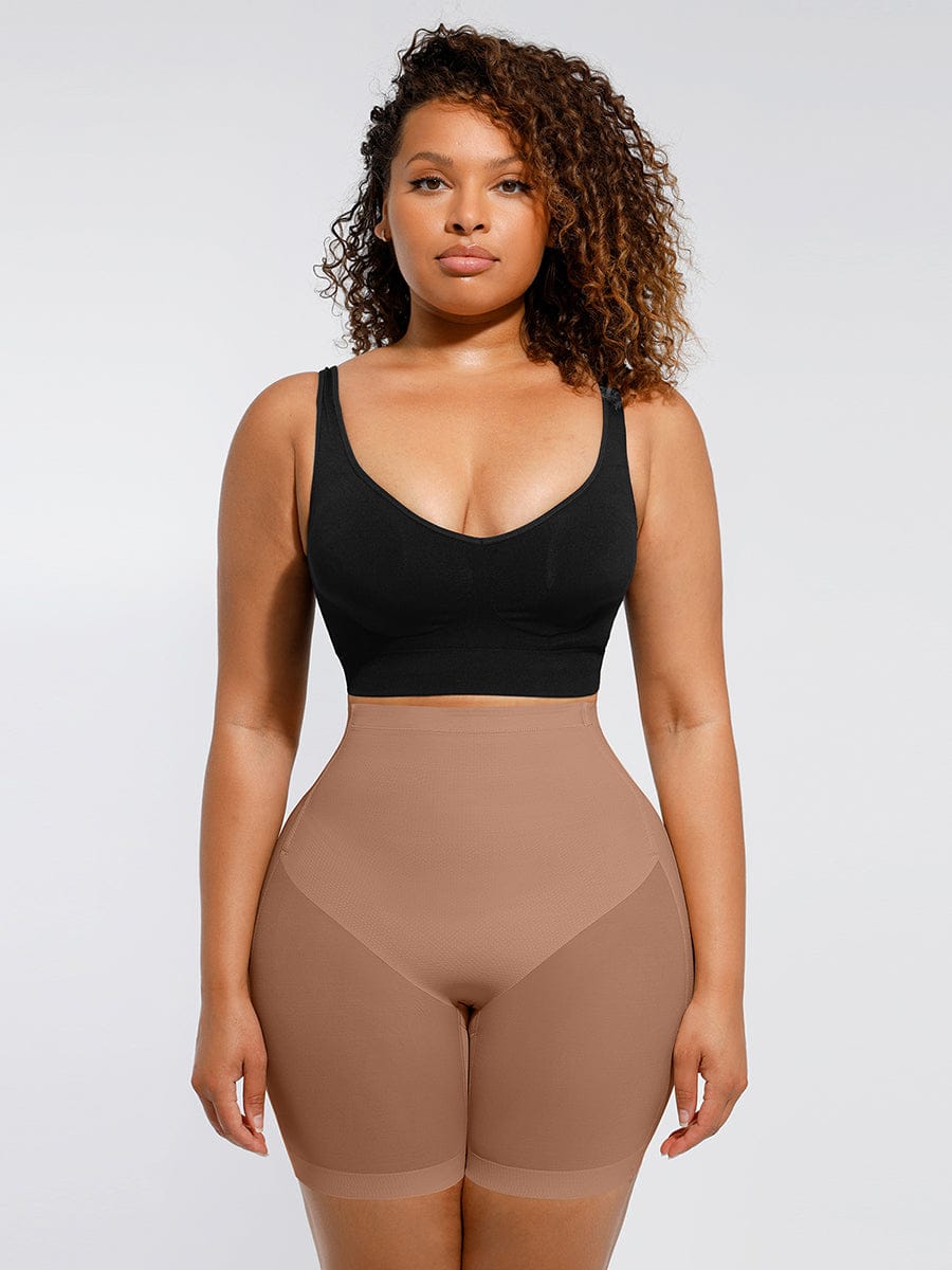 Low-Waist Mesh Tummy Control Butt-Lifting Shapewear