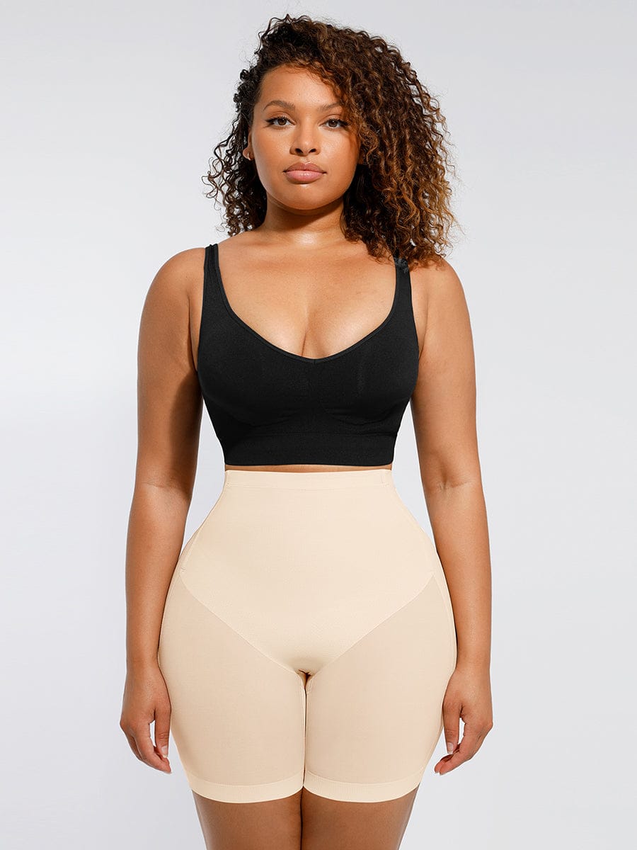 Low-Waist Mesh Tummy Control Butt-Lifting Shapewear