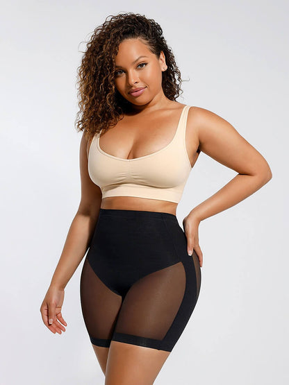 Low-Waist Mesh Tummy Control Butt-Lifting Shapewear