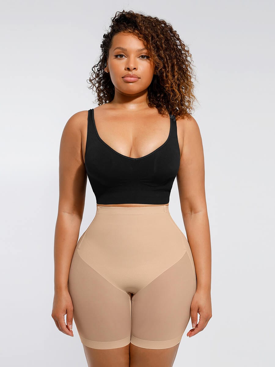 Low-Waist Mesh Tummy Control Butt-Lifting Shapewear