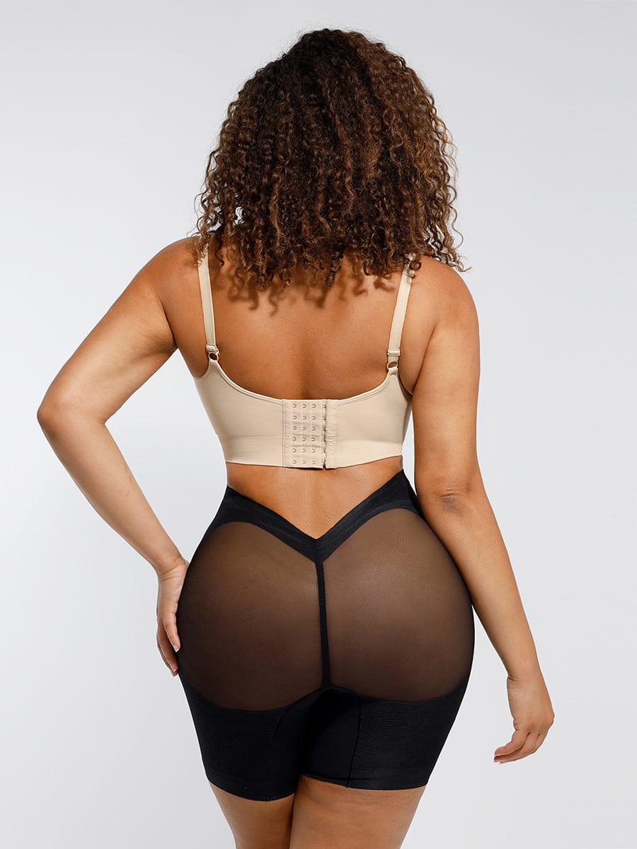 Low-Waist Mesh Tummy Control Butt-Lifting Shapewear