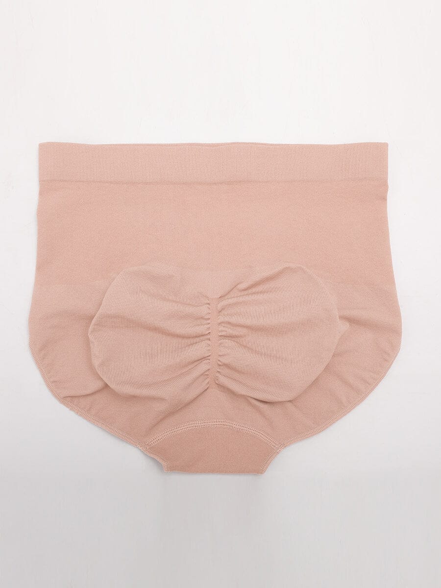 Seamless Mid-Waist Tummy Control Peach-Hip Brief