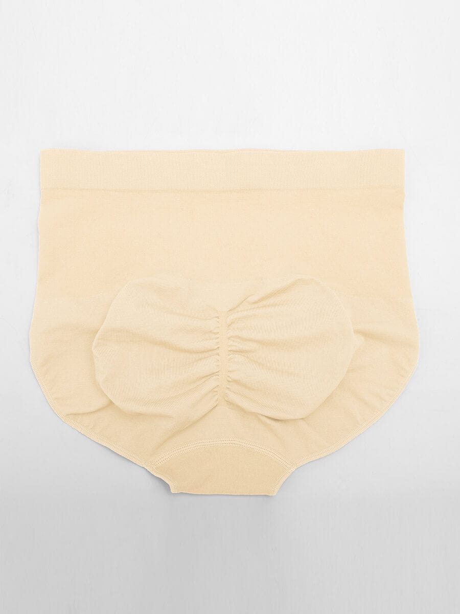 Seamless Mid-Waist Tummy Control Peach-Hip Brief