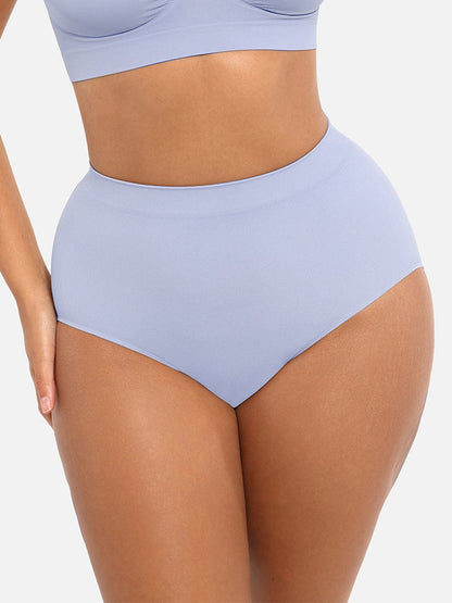 Seamless Mid-Waist Tummy Control Peach-Hip Brief