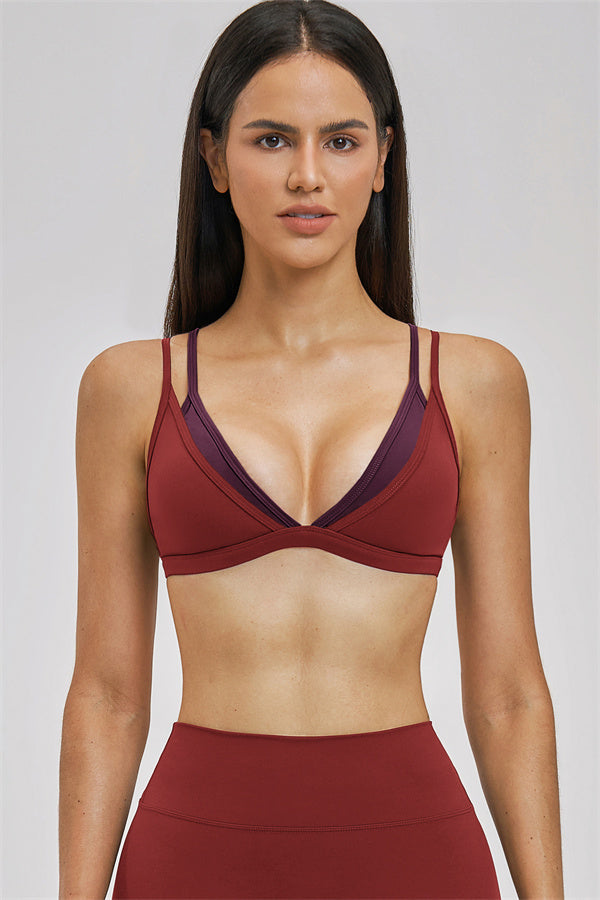 The Seraphine Layered V Sports Bra