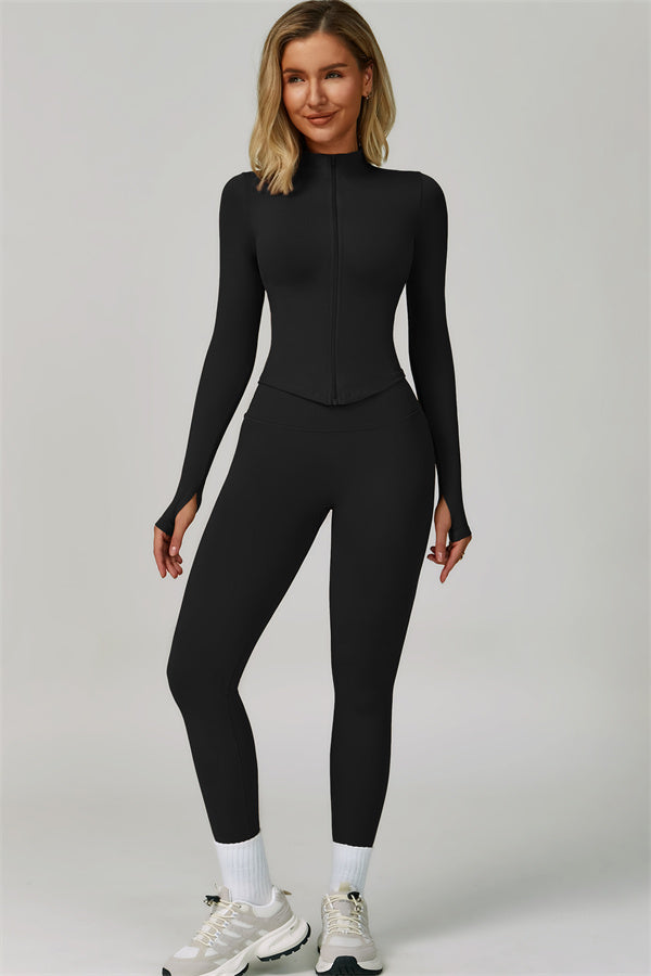 The Empower Jacket Sports Bra Leggings 3-Piece Set