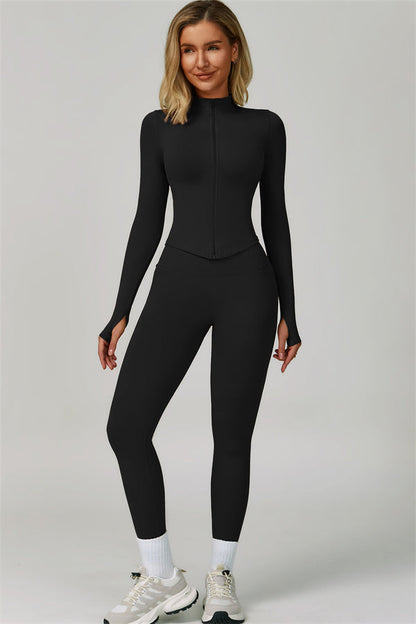 The Empower Jacket Sports Bra Leggings 3-Piece Set