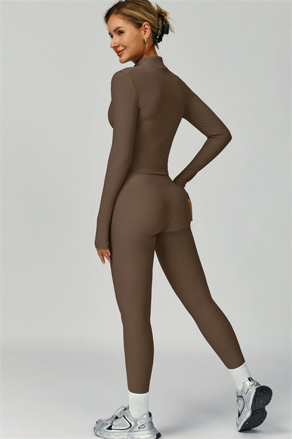 The Burst Jacket Sports Bra Leggings 3-Piece Set
