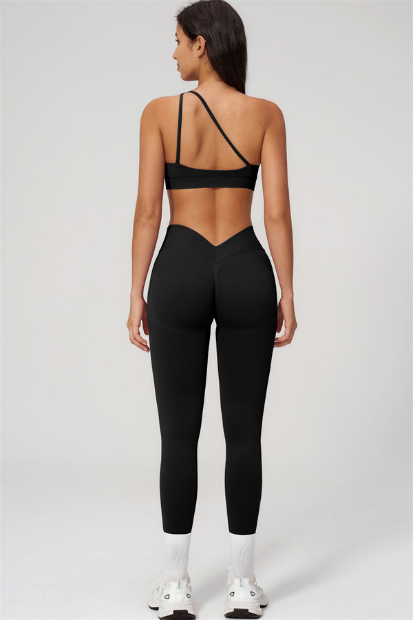 The Empower One-Shoulder Sports Bra Leggings 2-Piece Set