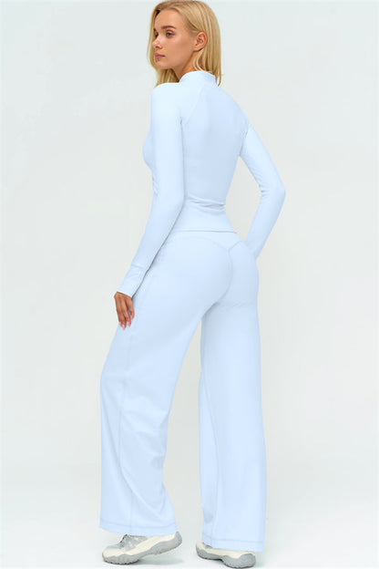 The Twirl Zip Jacket New Straight Leg Pants 2-Piece Set