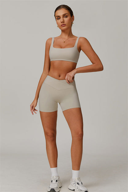 The Halo Sports Bra Shorts 2-Piece Set
