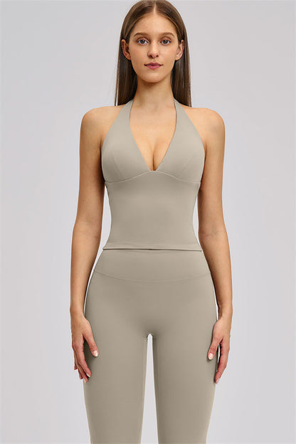 The Zestful Tank Top Flared Leggings 2-Piece Set